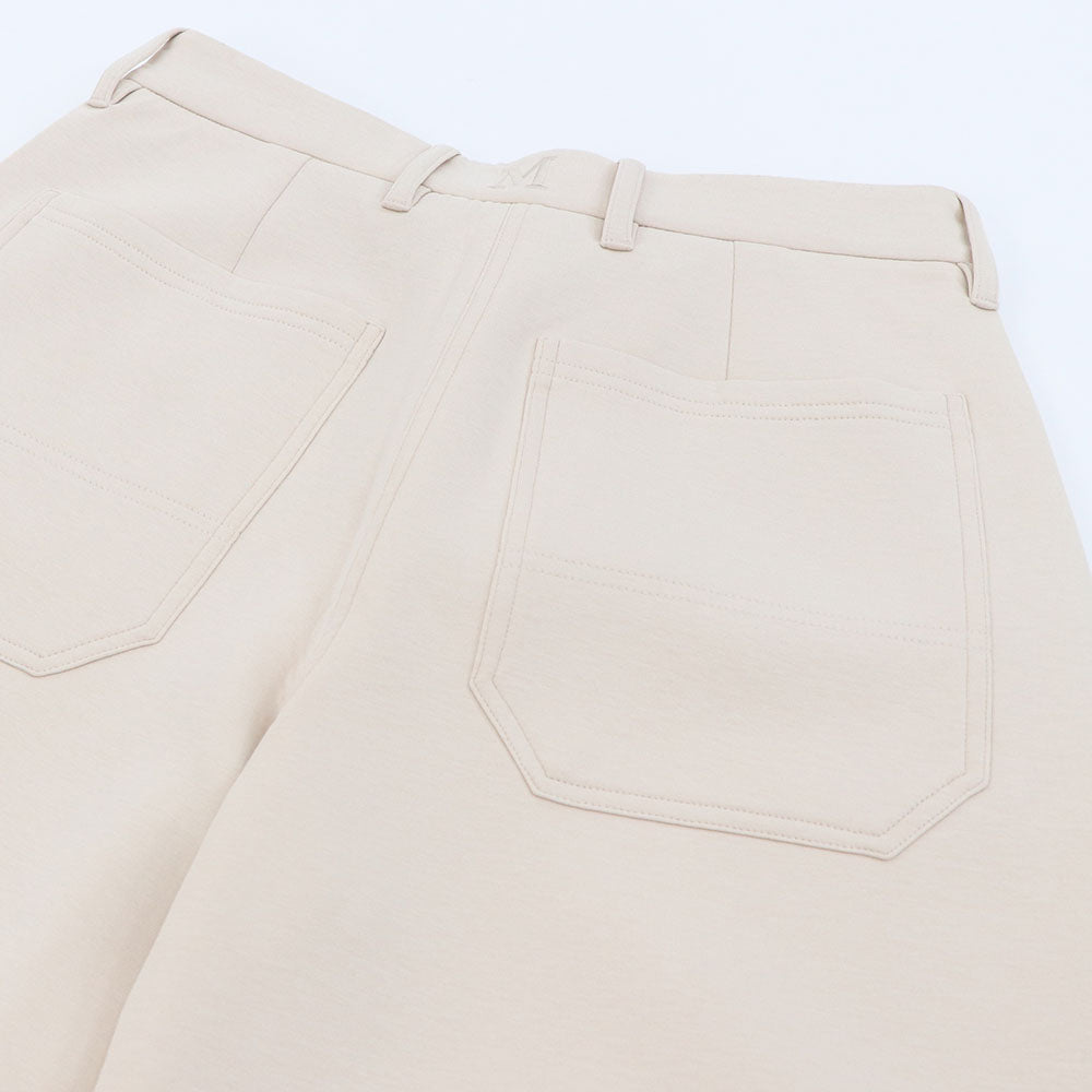 Max Mara ロングパンツ アイボリー ダンボールニット スウェット ストレートパンツ 19781013