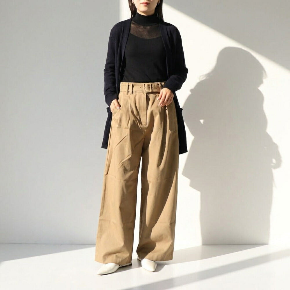 Max Mara キャメル DINA トラウザーパンツ フロントタック 29136011