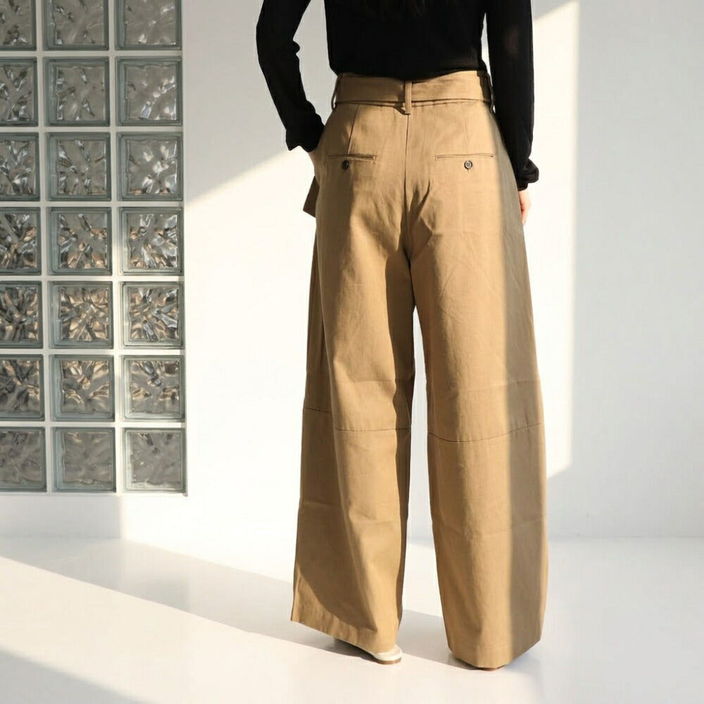 Max Mara キャメル DINA トラウザーパンツ フロントタック 29136011