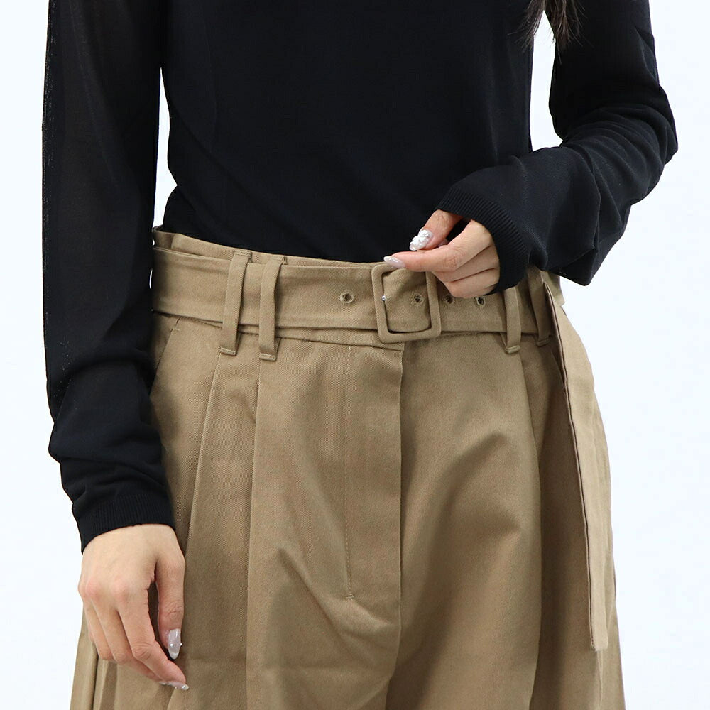 Max Mara キャメル DINA トラウザーパンツ フロントタック 29136011