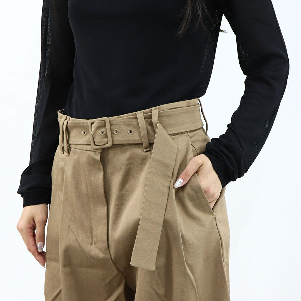 Max Mara キャメル DINA トラウザーパンツ フロントタック 29136011