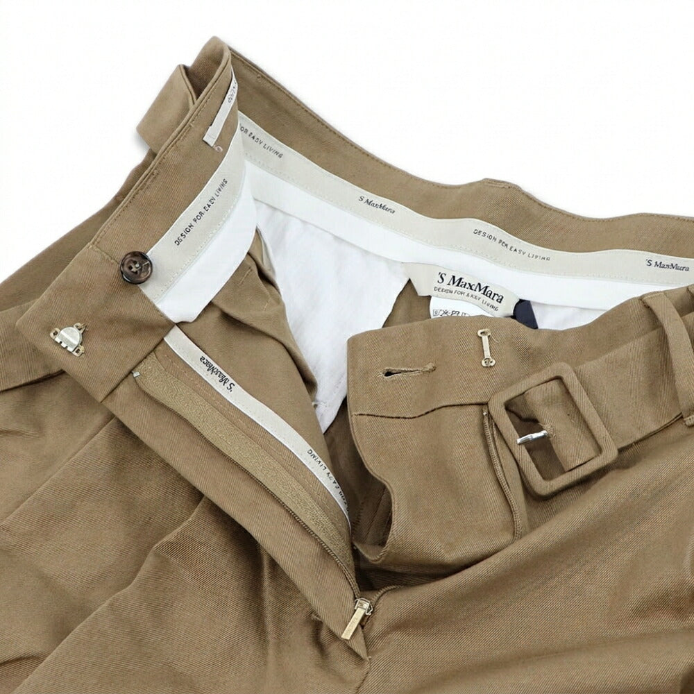 Max Mara キャメル DINA トラウザーパンツ フロントタック 29136011