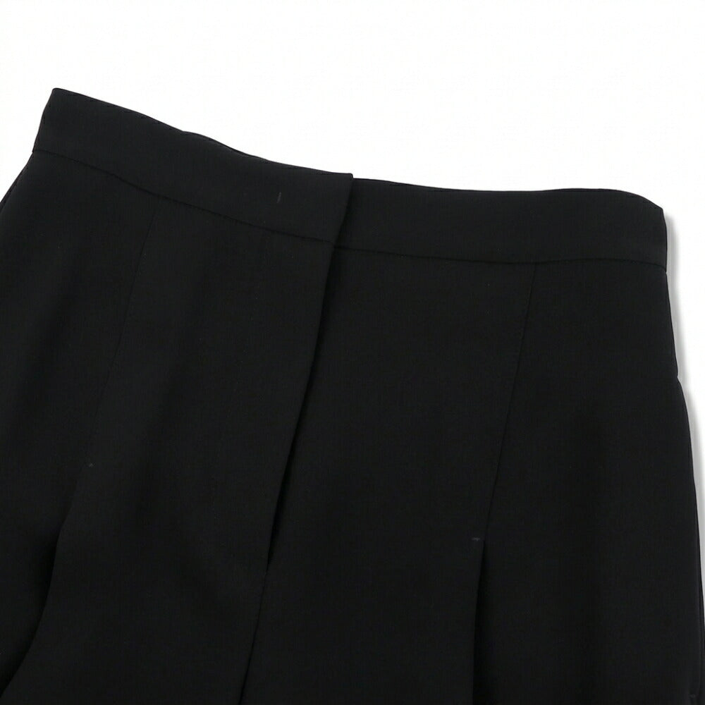 Max Mara ブラック スラックス ストレート ワイドパンツ 21136041