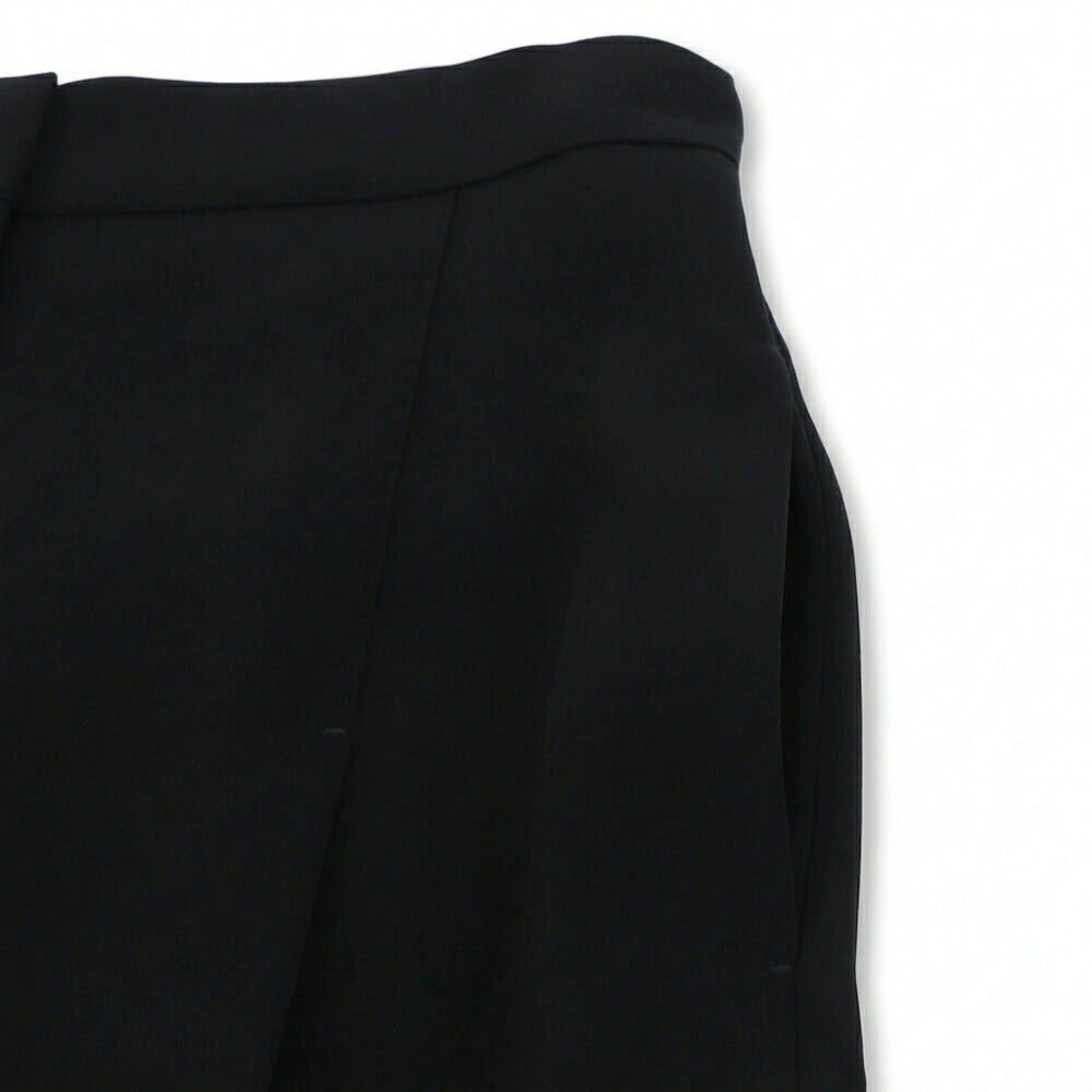 Max Mara ブラック スラックス ストレート ワイドパンツ 21136041