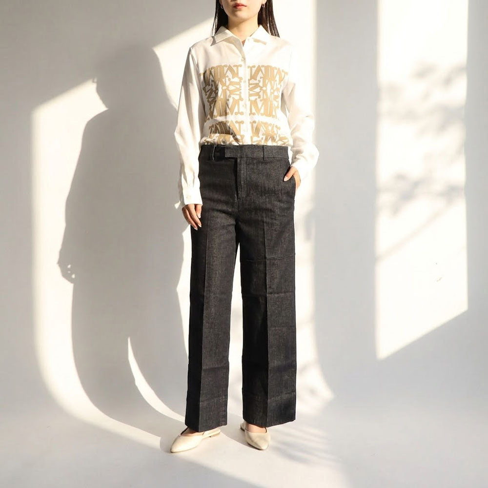 Max Mara デニムパンツ インディゴブルー クロップドパンツ ストレートパンツ 29186011