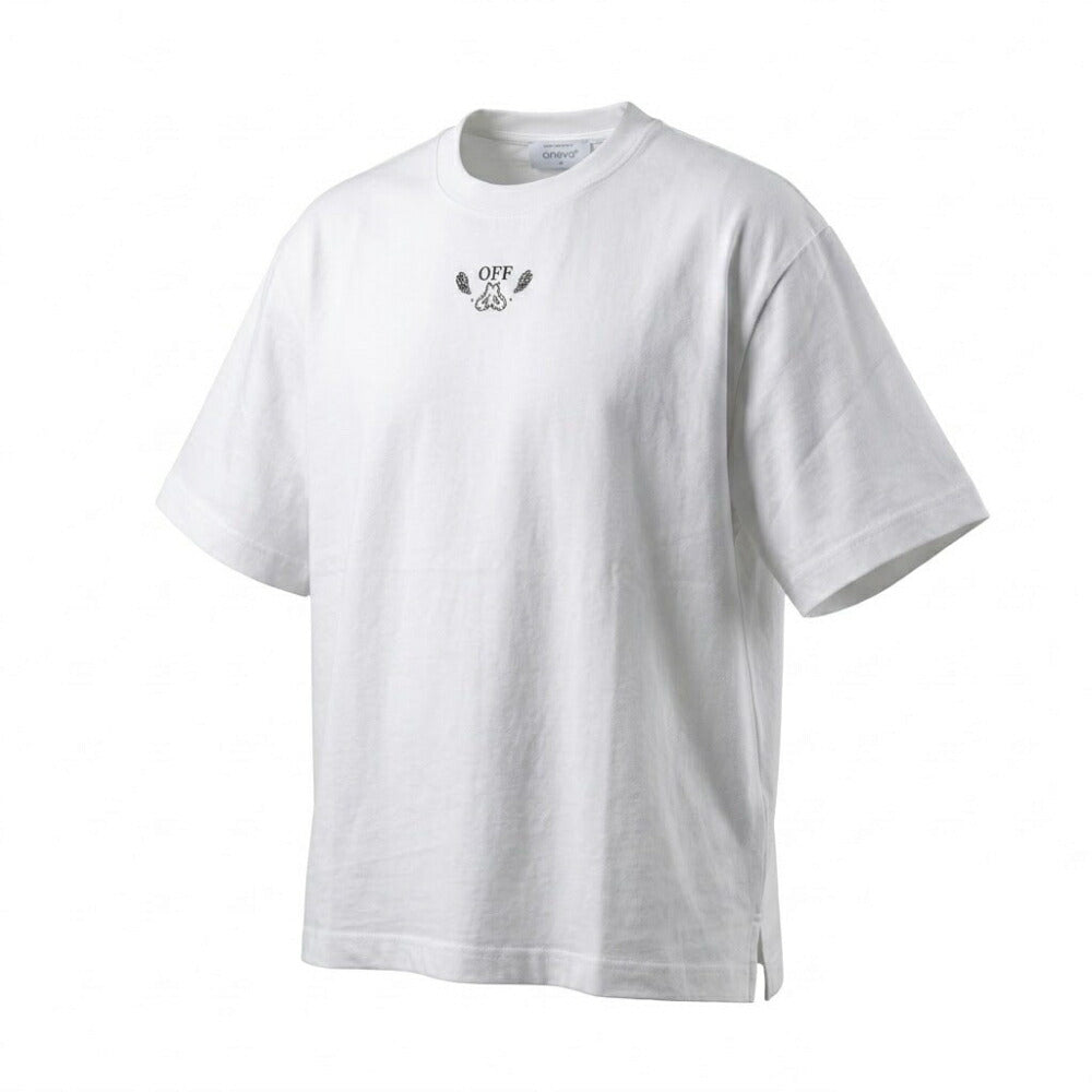 Off-White Tシャツ WHITE バンダナスケート バックプリント 半袖 OMAA120S24JER0030110