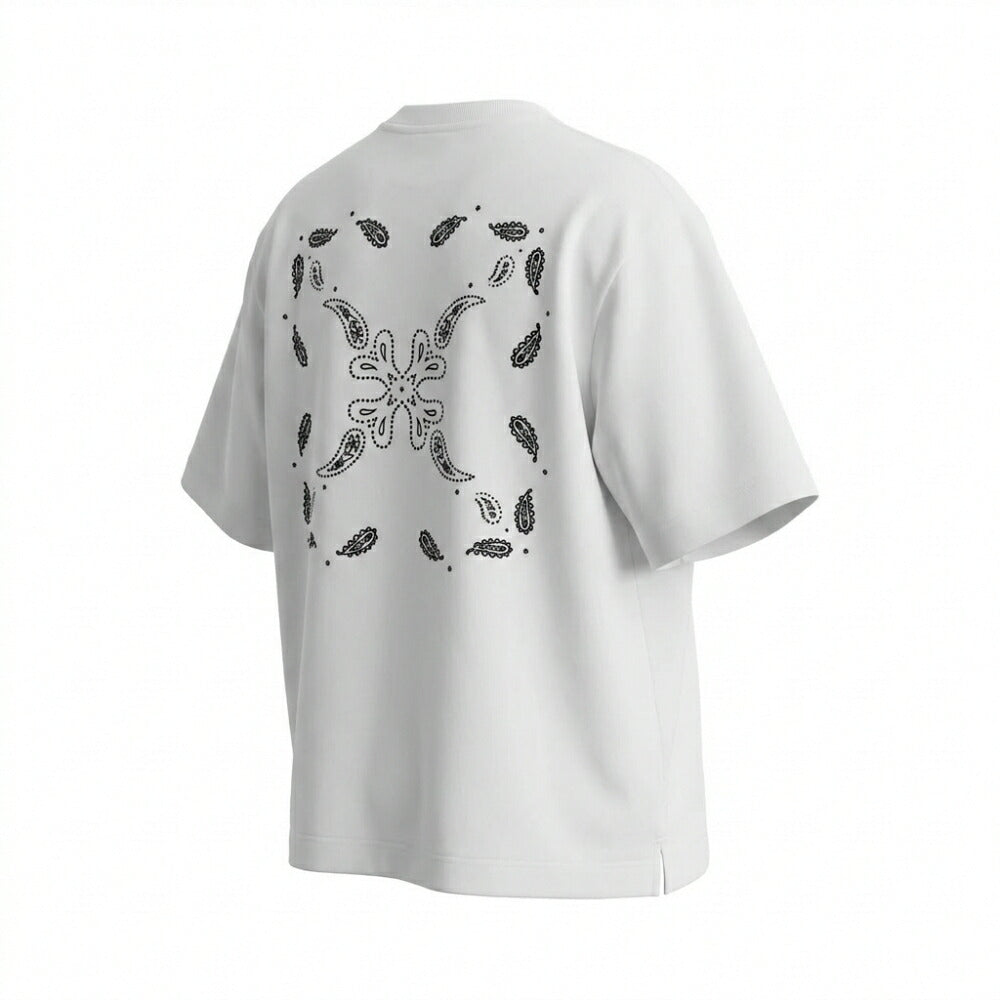 Off-White Tシャツ WHITE バンダナスケート バックプリント 半袖 OMAA120S24JER0030110