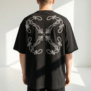 Off-White Tシャツ BLACK バンダナスケート バックプリント 半袖 OMAA120S24JER0031001