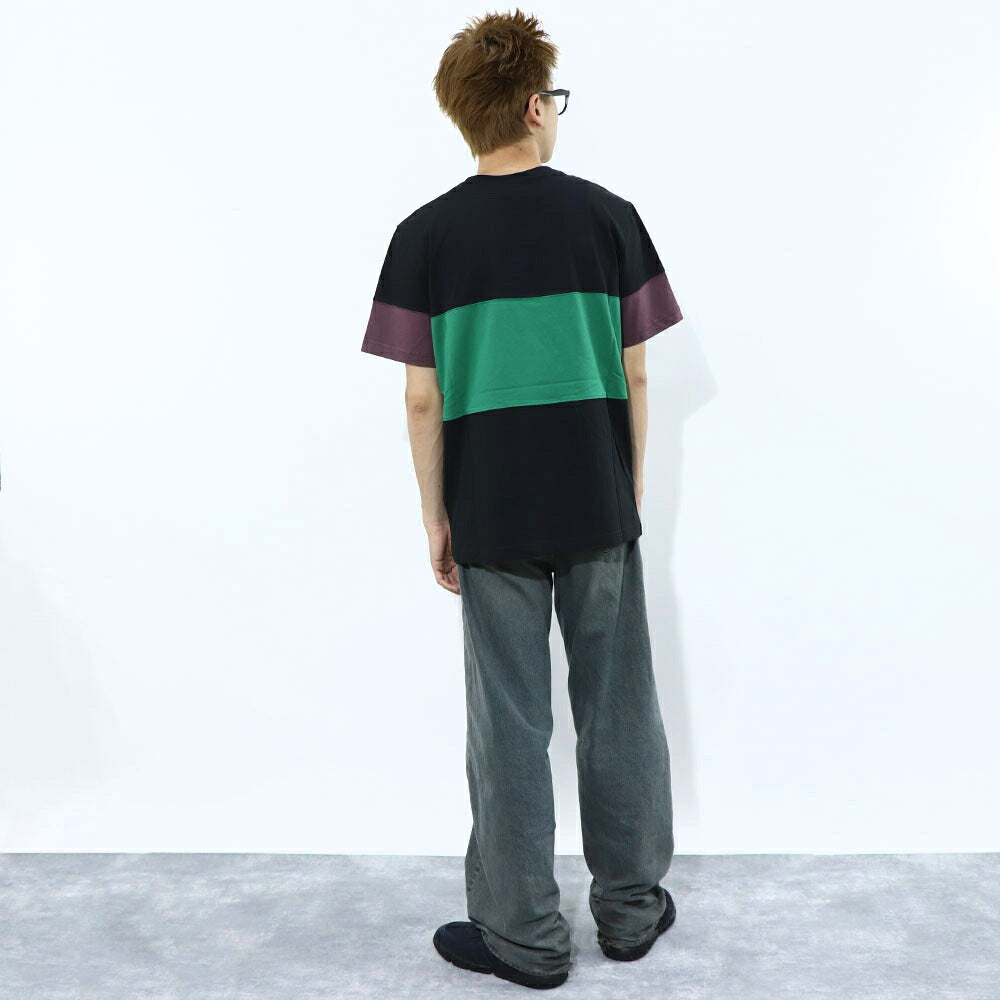 ポール スミス Paul Smith トップス Tシャツ・カットソー メンズ REG FIT PANEL TSHIRT ZEBRA 79 52B コットン 刺繍 シマウマ ゼブラ ストライプ マルチカラー カラーブロックデザイン クルーネック 半袖 M2R-004XZ-L20064