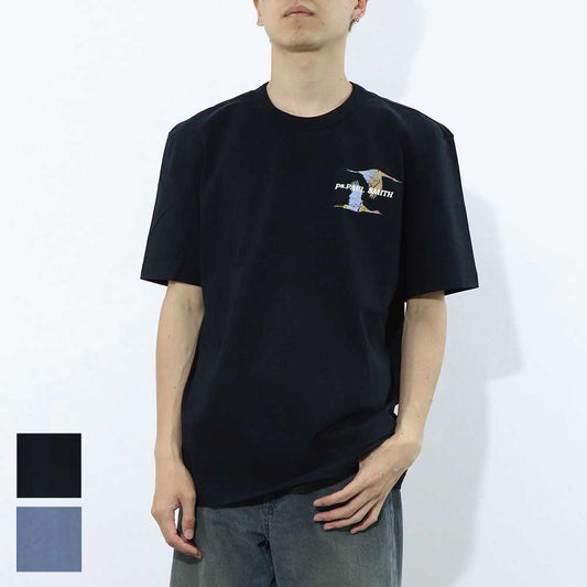 ポール スミス Paul Smith トップス Tシャツ・カットソー メンズ REG FIT SS TSHIRT FLYING BI 43 79 コットン ロゴ バックプリント 鳥 バード クルーネック 半袖 M2R-220X-LP4246