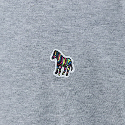 ポール スミス Paul Smith トップス Tシャツ・カットソー メンズ ブラック グレー ホワイト コットン 刺繍 シマウマ ワンポイント レインボー ハイネック タートルネック 長袖 M2R-391U-KZEBRA