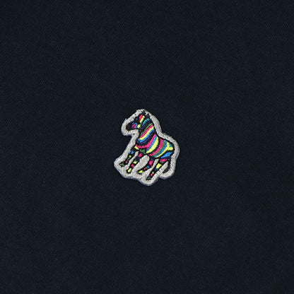 ポール スミス Paul Smith トップス Tシャツ・カットソー メンズ ブラック グレー ホワイト コットン 刺繍 シマウマ ワンポイント レインボー ハイネック タートルネック 長袖 M2R-391U-KZEBRA