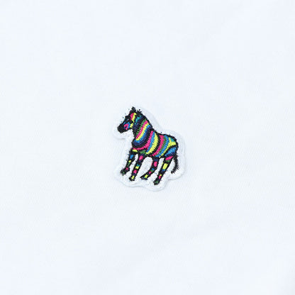 ポール スミス Paul Smith トップス Tシャツ・カットソー メンズ ブラック グレー ホワイト コットン 刺繍 シマウマ ワンポイント レインボー ハイネック タートルネック 長袖 M2R-391U-KZEBRA