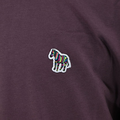 ポール スミス Paul Smith トップス Tシャツ・カットソー メンズ レッド ボルドー コットン クルーネック 刺繍 ワンポイント シマウマ レインボー 長袖 M2R-828RZ-L20064