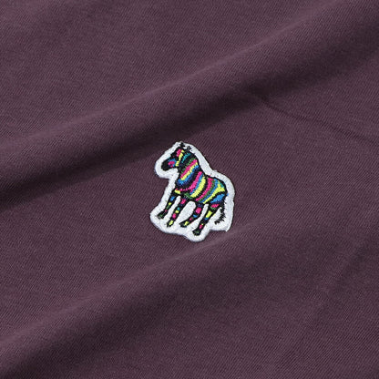 ポール スミス Paul Smith トップス Tシャツ・カットソー メンズ レッド ボルドー コットン クルーネック 刺繍 ワンポイント シマウマ レインボー 長袖 M2R-828RZ-L20064