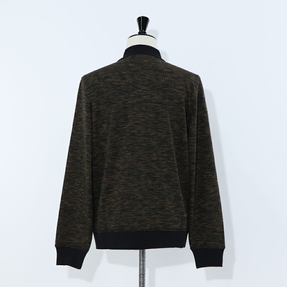 ポール スミス Paul Smith トップス カーディガン メンズ Cotton-Blend Jersey Cardigan ネイビー ポリエステル ビスコース エラスタン ニット ポロカラーリブ編み 幾何学模様 ネイビー ポリエステル ベージュ M2R-080Y-L21894