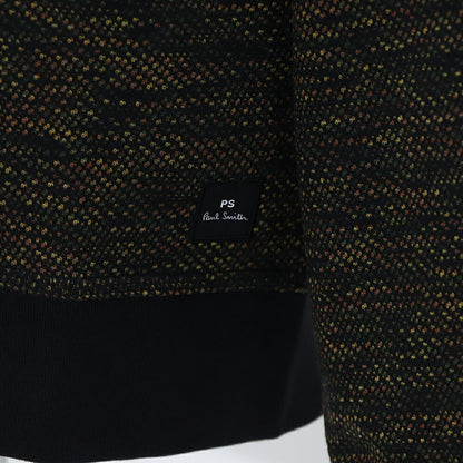 ポール スミス Paul Smith トップス カーディガン メンズ Cotton-Blend Jersey Cardigan ネイビー ポリエステル ビスコース エラスタン ニット ポロカラーリブ編み 幾何学模様 ネイビー ポリエステル ベージュ M2R-080Y-L21894