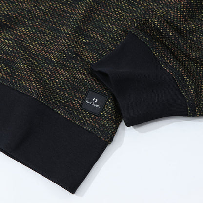 ポール スミス Paul Smith トップス カーディガン メンズ Cotton-Blend Jersey Cardigan ネイビー ポリエステル ビスコース エラスタン ニット ポロカラーリブ編み 幾何学模様 ネイビー ポリエステル ベージュ M2R-080Y-L21894