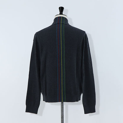 ポール スミス Paul Smith トップス カーディガン メンズ Sports Stripe Cardigan グレー フルジップ ストライプ リブネック グレー レッド ブルー イエロー グリーン M2R-232Y-L21933