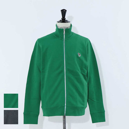 ポール スミス Paul Smith トップス スウェット・トレーナー メンズ グレー グリーン フルジップ ジップアップ  スタンドネック 刺繍 ワンポイント シマウマ ゼブラ グレー グリーン M2R-136TZ-L21116