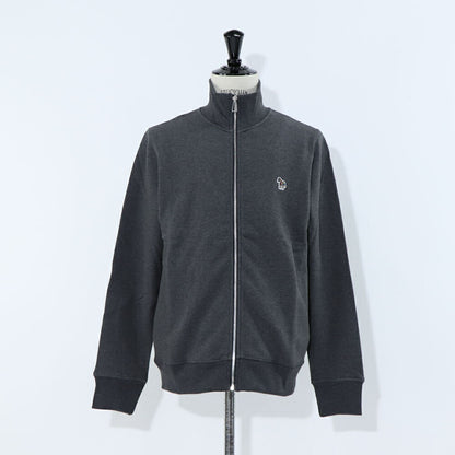ポール スミス Paul Smith トップス スウェット・トレーナー メンズ グレー グリーン フルジップ ジップアップ  スタンドネック 刺繍 ワンポイント シマウマ ゼブラ グレー グリーン M2R-136TZ-L21116
