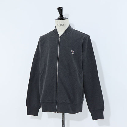 ポール スミス Paul Smith アウター ジャケット・ブルゾン メンズ Zebra Logo Bomber Jacket グレー コットン ジップアップ フルジップ  刺繍 ワンポイント ゼブラ シマウマ グレー M2R-258SZ-L21116