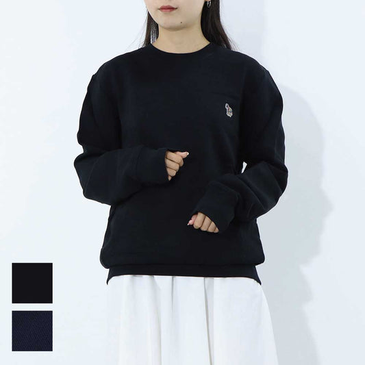 ポール スミス Paul Smith トップス スウェット・トレーナー レディース メンズ ユニセックス ネイビー ブラック コットン 刺繍 ワンポイント ゼブラ シマウマ パイル地 ネイビー ブラック  M2R-027R-KZEBRA