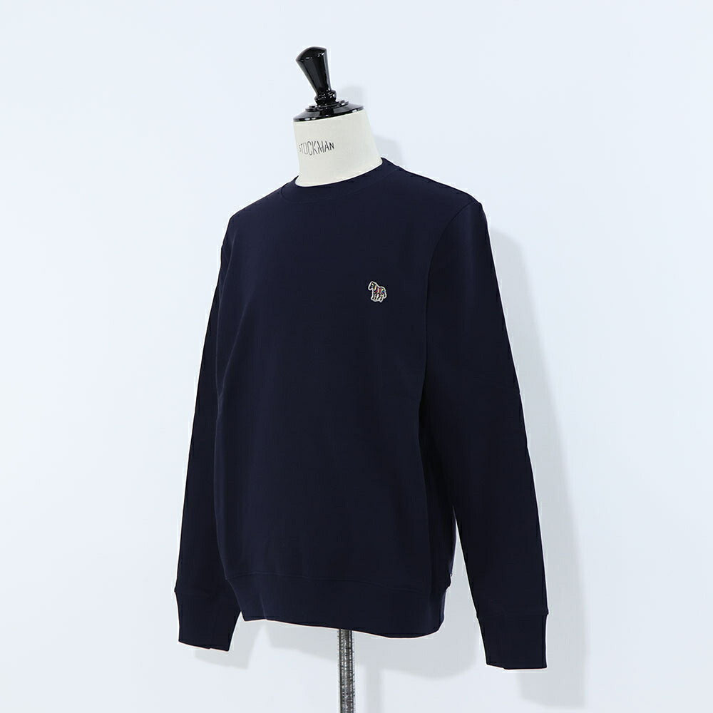 ポール スミス Paul Smith トップス スウェット・トレーナー レディース メンズ ユニセックス ネイビー ブラック コットン 刺繍 ワンポイント ゼブラ シマウマ パイル地 ネイビー ブラック  M2R-027R-KZEBRA