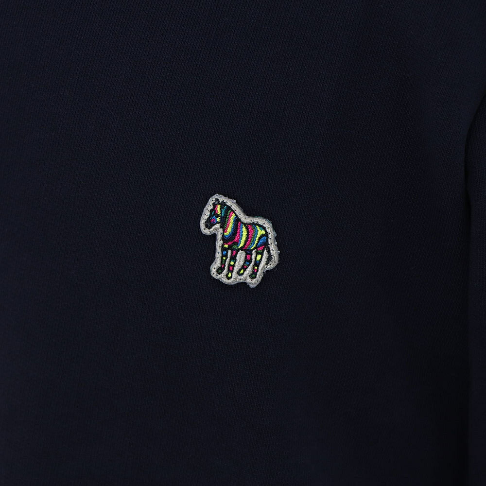 ポール スミス Paul Smith トップス スウェット・トレーナー レディース メンズ ユニセックス ネイビー ブラック コットン 刺繍 ワンポイント ゼブラ シマウマ パイル地 ネイビー ブラック  M2R-027R-KZEBRA