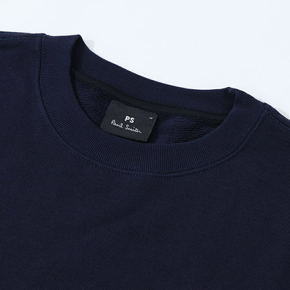 ポール スミス Paul Smith トップス スウェット・トレーナー レディース メンズ ユニセックス ネイビー ブラック コットン 刺繍 ワンポイント ゼブラ シマウマ パイル地 ネイビー ブラック  M2R-027R-KZEBRA