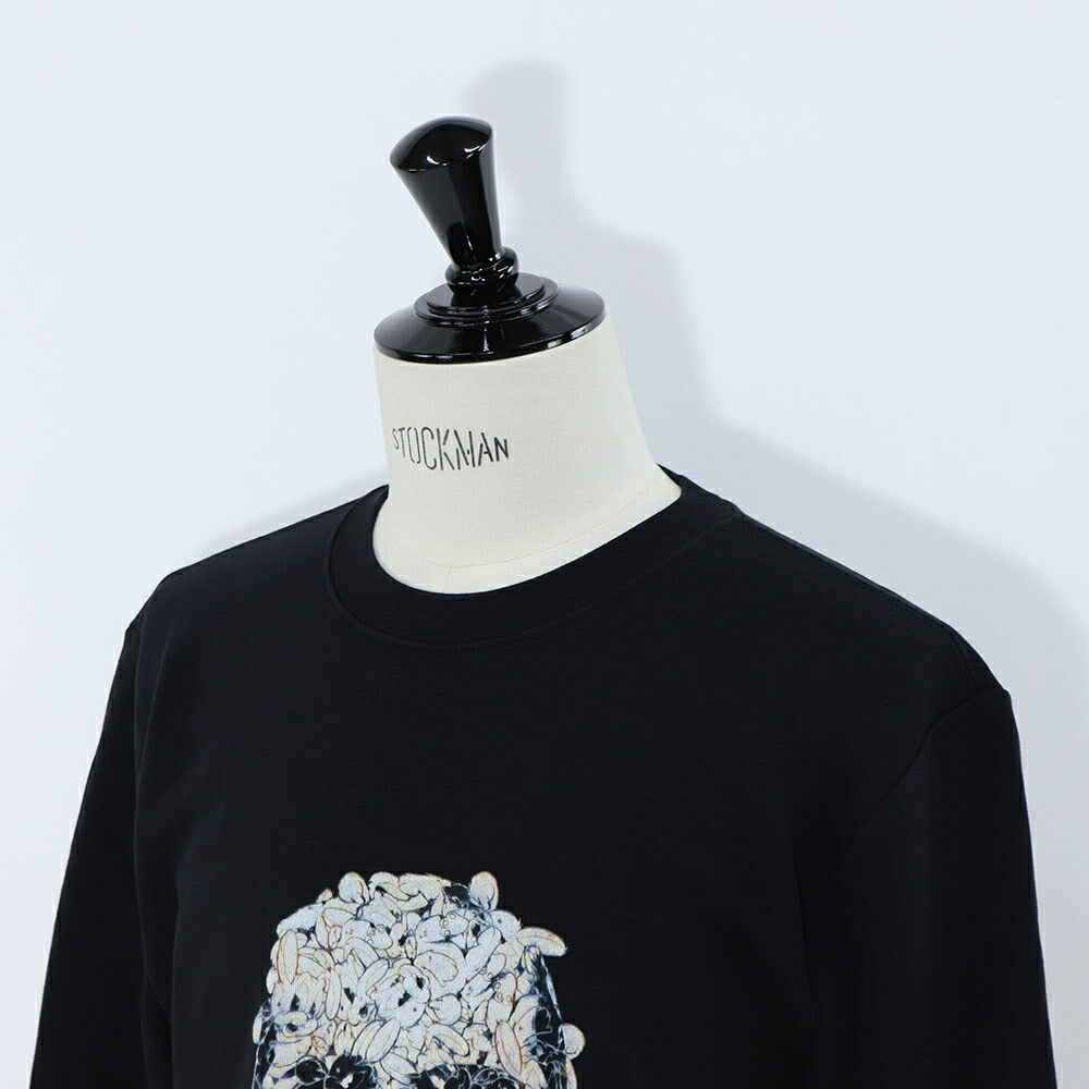 ポール スミス Paul Smith トップス スウェット・トレーナー レディース メンズ ユニセックス Bunnyskull Sweat Top ブラック コットン フロントプリント うさぎ スカル ドクロ クルーネック ブラック M2R-027R-LP4243