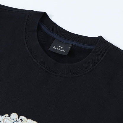 ポール スミス Paul Smith トップス スウェット・トレーナー レディース メンズ ユニセックス Bunnyskull Sweat Top ブラック コットン フロントプリント うさぎ スカル ドクロ クルーネック ブラック M2R-027R-LP4243