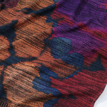 ポール スミス Paul Smith トップス ニット メンズ MENS SWEATER CREW NECK ネイビー ブラック コットン クルーネック タイダイ染め マーブル模様 グラフィックプリント M2R-248Y-L21943
