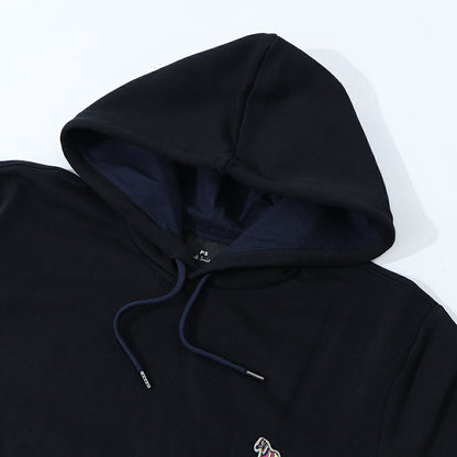 ポール スミス Paul Smith トップス パーカー レディース メンズ ユニセックス REG FIT HOODY ZEBRA ネイビー グレー ブラック コットン 刺繍 ワンポイント シマウマ ゼブラ フーディ ネイビー グレー ブラック M2R-284S-KZEBRA