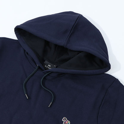 ポール スミス Paul Smith トップス パーカー レディース メンズ ユニセックス REG FIT HOODY ZEBRA ネイビー グレー ブラック コットン 刺繍 ワンポイント シマウマ ゼブラ フーディ ネイビー グレー ブラック M2R-284S-KZEBRA