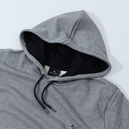 ポール スミス Paul Smith トップス パーカー レディース メンズ ユニセックス REG FIT HOODY ZEBRA ネイビー グレー ブラック コットン 刺繍 ワンポイント シマウマ ゼブラ フーディ ネイビー グレー ブラック M2R-284S-KZEBRA