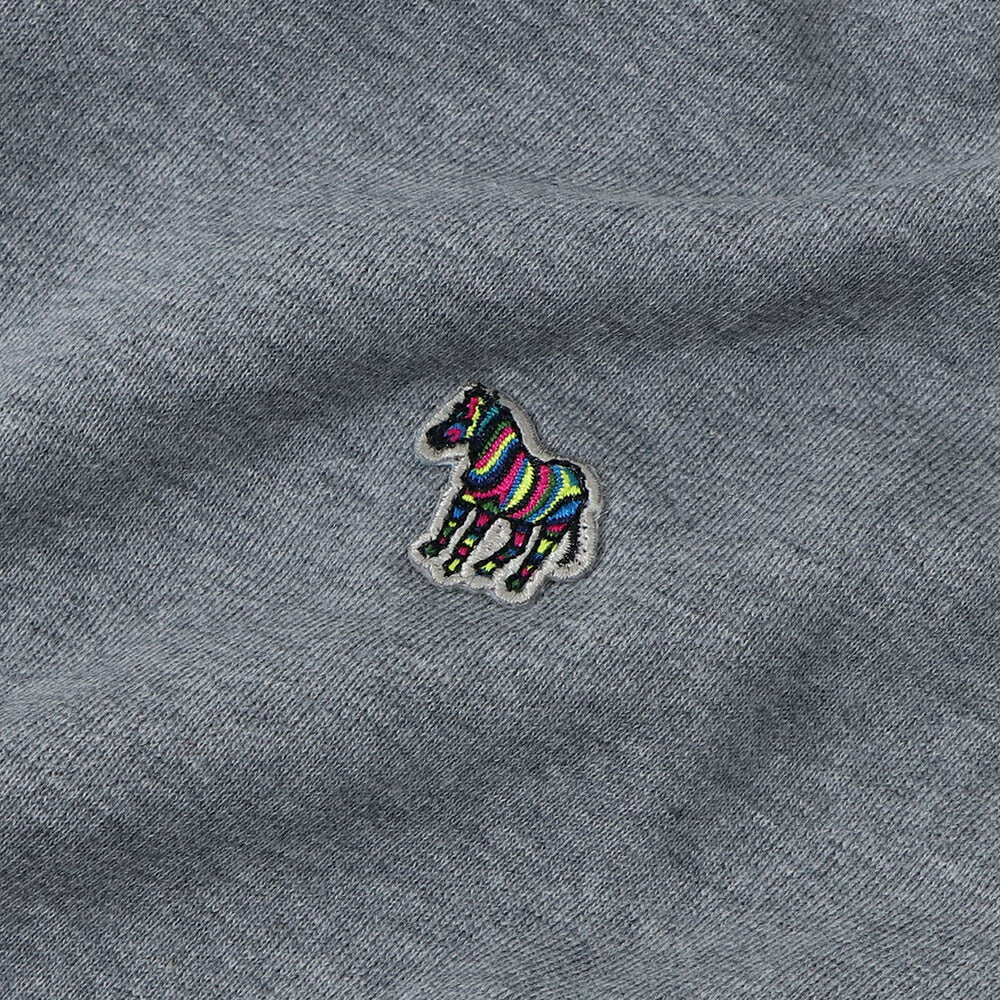 ポール スミス Paul Smith トップス パーカー レディース メンズ ユニセックス REG FIT HOODY ZEBRA ネイビー グレー ブラック コットン 刺繍 ワンポイント シマウマ ゼブラ フーディ ネイビー グレー ブラック M2R-284S-KZEBRA