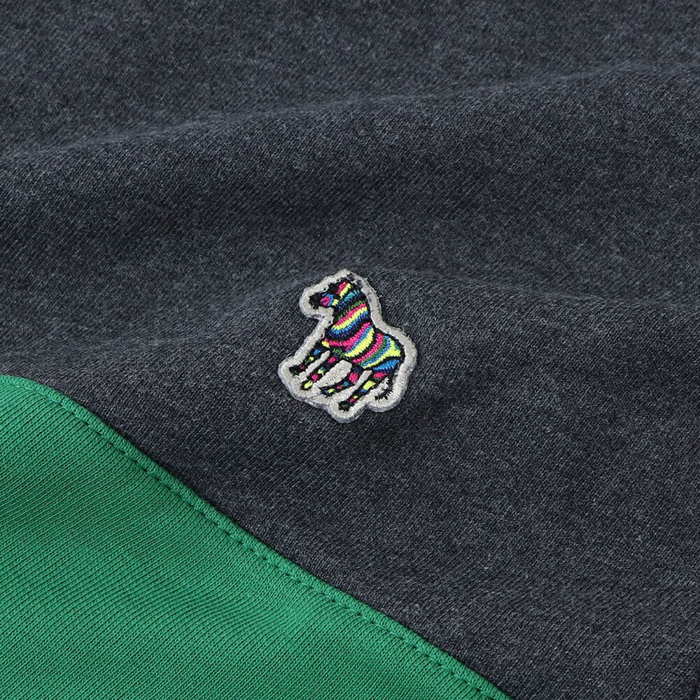 ポール スミス Paul Smith トップス スウェット・トレーナー メンズ REG FIT SWEATSHIRT ZEBRA ネイビー グレー ボルドー コットン 刺繍 ワンポイント シマウマ ゼブラ バイカラー クルーネック グレー ネイビー ボルドー M2R-420YZ-L21116
