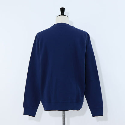 ポール スミス Paul Smith トップス スウェット・トレーナー レディース メンズ ユニセックス REG FIT SWEATSHIRT BROAD STRIPE ZEB ブルー コットン フロントプリント シマウマ ゼブラ イラスト ストライプ クルーネック ブルー ダークネイビー M2R-954X-KP3713