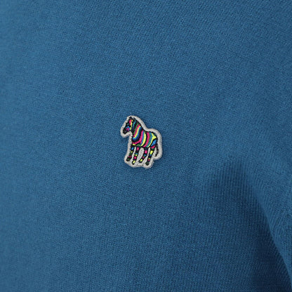 ポール スミス Paul Smith トップス ニット メンズ SWEATER ROLL NECK ZEB BAD ブルー ネイビー ボルドー コットン ナイロン ウール 刺繍 ワンポイント シマウマ ゼブラ ハイネック タートルネック ネイビー ブルー ボルドー M2R-230YZ-L21931