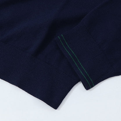 ポール スミス Paul Smith トップス ニット メンズ SWEATER ROLL NECK ZEB BAD ブルー ネイビー ボルドー コットン ナイロン ウール 刺繍 ワンポイント シマウマ ゼブラ ハイネック タートルネック ネイビー ブルー ボルドー M2R-230YZ-L21931
