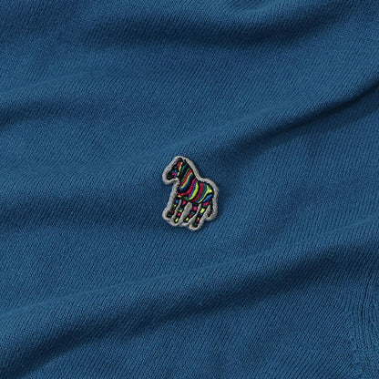 ポール スミス Paul Smith トップス ニット メンズ SWEATER ROLL NECK ZEB BAD ブルー ネイビー ボルドー コットン ナイロン ウール 刺繍 ワンポイント シマウマ ゼブラ ハイネック タートルネック ネイビー ブルー ボルドー M2R-230YZ-L21931