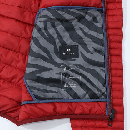 ポール スミス Paul Smith アウター ダウンウェア メンズ FIBRE DOWN PADDED COAT レッド キルティング 無地 シンプル コンパクト ブラック レッド ハーフ・ショート丈 M2R-442Y-L21876