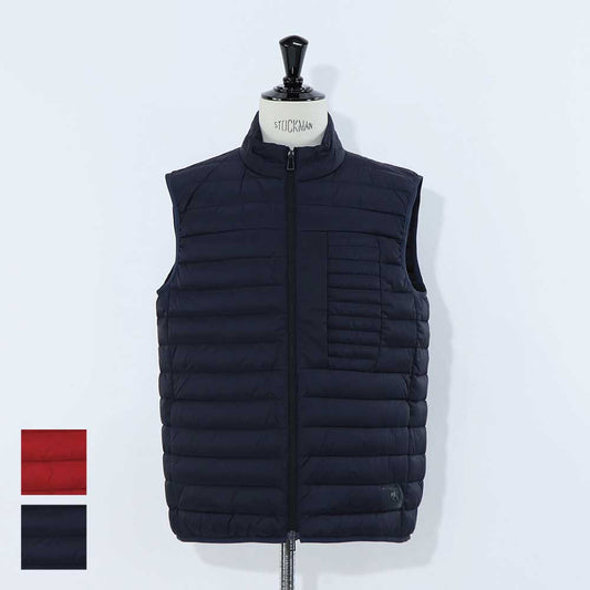 ポール スミス Paul Smith アウター ダウンウェア メンズ FIBRE DOWN PADDED GILET レッド ブラック キルティング 無地 シンプル コンパクト ブラック レッド ダウンベスト M2R-441Y-L21876