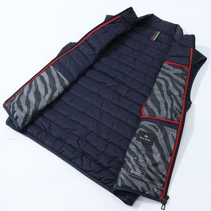 ポール スミス Paul Smith アウター ダウンウェア メンズ FIBRE DOWN PADDED GILET レッド ブラック キルティング 無地 シンプル コンパクト ブラック レッド ダウンベスト M2R-441Y-L21876