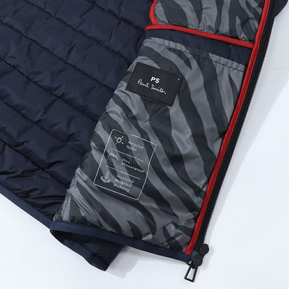 ポール スミス Paul Smith アウター ダウンウェア メンズ FIBRE DOWN PADDED GILET レッド ブラック キルティング 無地 シンプル コンパクト ブラック レッド ダウンベスト M2R-441Y-L21876