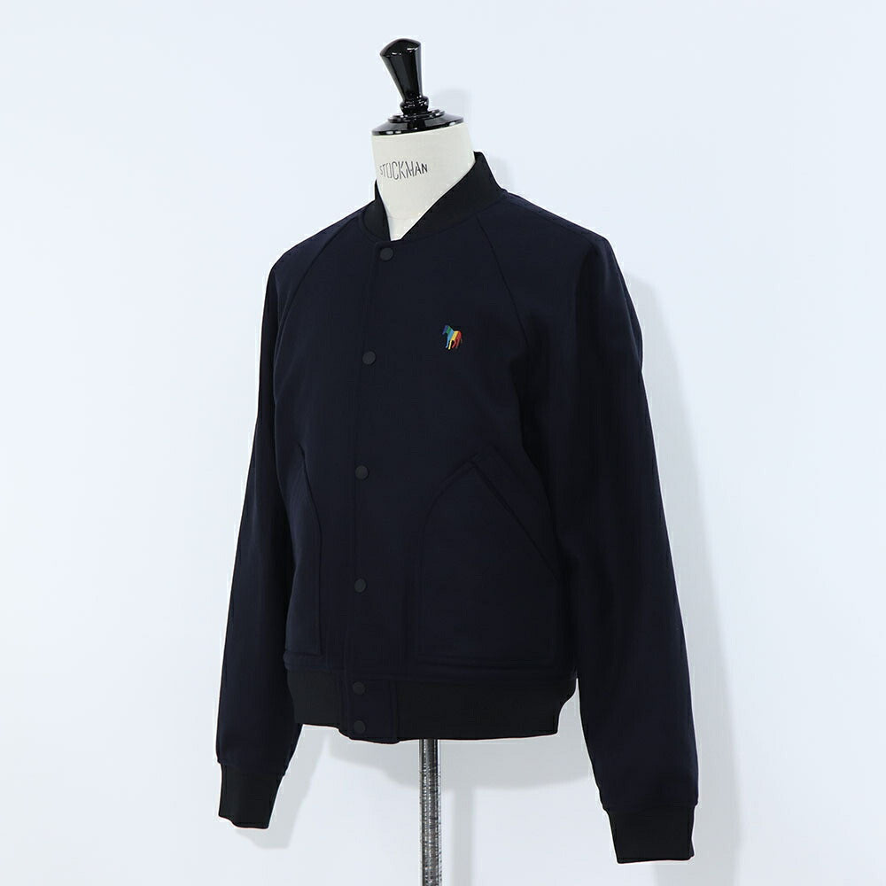 ポール スミス Paul Smith アウター ジャケット・ブルゾン メンズ WADDED VARSITY JACKET ネイビー ウール カシミヤ カシミア 無地 ラグラン M2R-192X-L21059