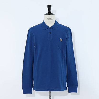 ポール スミス Paul Smith トップス ポロシャツ メンズ REG FIT LS POLO SHIRT ZEBRA ブルー ボルドー 長袖 シンプル ゼブラ ワンポイント M2R-118LZ-L20067