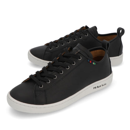 ポール スミス Paul Smith シューズ スニーカー メンズ  ブラック レザー ラバー スニーカー レザー ワンポイント ロゴ ローカット M2S-MIY02-ASET