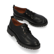 PIKOLINOS ピコリーノス レディース シューズ レザーシューズ BLACK 牛革 ダービーシューズ レースアップ レースアップ W6P-4632